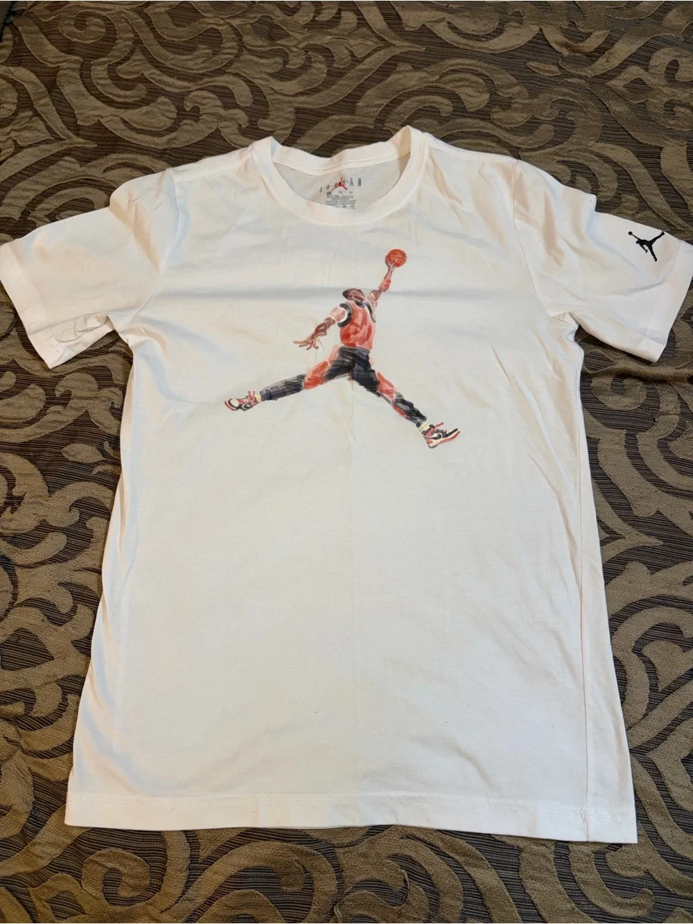 Jordan White Jumpman T-Shirt & Black Jordan Shorts Set